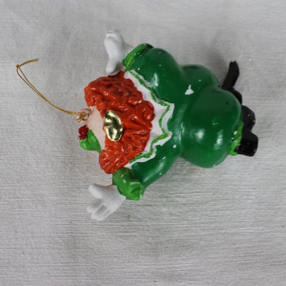 Plastic Blow Mold Ornament Lot Of 4 MCM Christmas Dancing Clowns Vintage Holiday - Picture 5 of 12